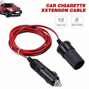 2M Car Cigarette Lighter 12V Extension Cable Adapter Socket Charger Lead New/