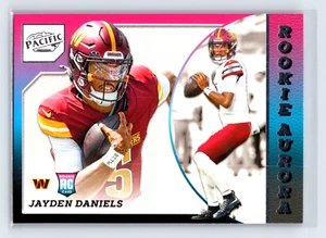 Jayden Daniels RC 2024 Panini Encore Pacific Rookie Aurora #2 Commanders - Bild 1 von 2