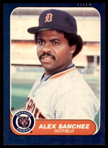 1986 FLEER BASEBALL CARD DETROIT TIGERS #236 ALEX SANCHEZ - Picture 1 of 2