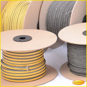 Temprix Kamin & Ofen Dichtung | feuerfeste Dichtschnur Ofenschnur Kordel Flach - Bild 1 von 13