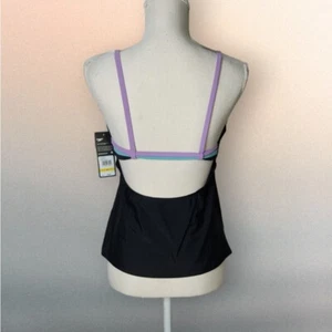 Neu mit Etikett Speedo M Medium Damen schwarz Schwimmen Tankini Oberteil $ 59 unverbindliche Preisempfehlung des Herstellers  - Bild 1 von 8