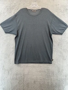 Vintage YMLA Hemd Herren mittelgrau Club Wear Kurzarm gerippt 90er SS - Bild 1 von 17