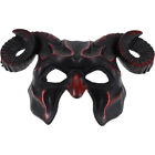 Plastic Halloween Horn Mask Animal Half Face Cosplay Ornament