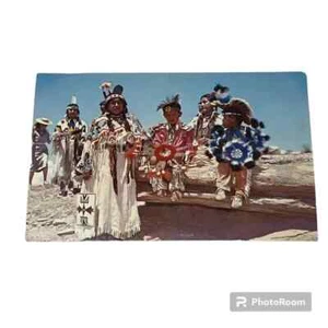 Postal Indios Yakima Relajándose Entre Danzas De Colección A57 - Imagen 1 de 2