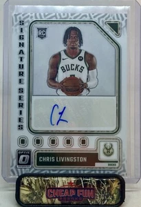 CHRIS LIVINGSTON RC AUTO 2023-24 PANINI DONRUSS OPTIC SIGNATURE SERIES SS-LGN - Foto 1 di 3