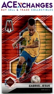 2021-22 Mosaic Road to FIFA World Cup #160 Gabriel Jesus Red Pulsar Prizm - Bild 1 von 2