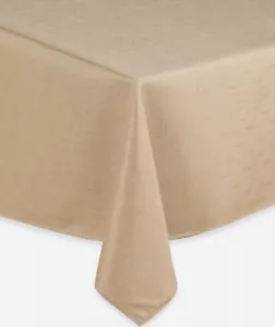 Ferienhaus 52" x 70" längliche Cece Hellbraun 100% Polyester Tischdecke 4-6 Sitzplätze - Bild 1 von 4