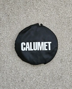 Calumet Zip Disc Photo Light Reflector 22 cm White & Gold Collapsible - Picture 1 of 3