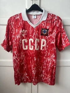 RARE JERSEY JERSEY USSR CCCP ADIDAS 80 90 RUSSIA 1990 VINTAGE FOOTBALL - Picture 1 of 4