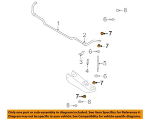 NISSAN OEM 93-04 Altima Front Suspension-Stabilizer Link Bushing Left 546198B400 - Picture 1 of 2