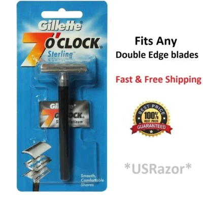 Gillette Double Edge Razor Classic Style Safety Shaver Ft Schick Wilkinson Blade - Image 1 of 2