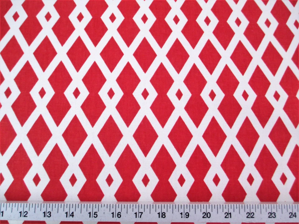 Discount Fabric Robert Allen Upholstery Drapery Graphic Fret Pomegranate EE32 - Image 1 of 1