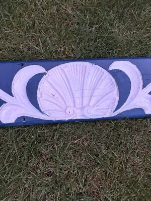 "Cuarto de madera tallado en barco de colección/tablero de remolque barco vieira 81""x8""" Foto 1 de 4