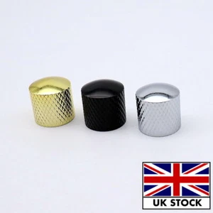 EIN Gitarren-Metallkuppelregler Lautstärkeregler für E-Gitarre schwarz - UK - Bild 1 von 7