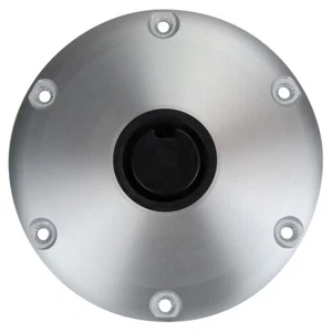 Boat Pedestal Spare Base For Plug-In Post Fits 60mm Post Round Anodised Aluminiu - Picture 1 of 5