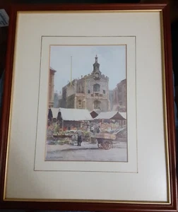 The Market-Place and Guildhall, Norwich - Gerahmte Kunst - E.W. Haslehust - Bild 1 von 4