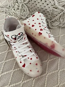 Love Moschino♥️ Damen Sneaker Weiß High rycecled Neu Herzen Valentinstag Edition - Bild 1 von 14