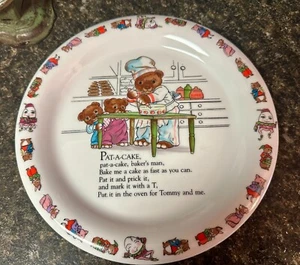 Shafford Japan Vintage 1986 Mother Goose Pat-A-Cake Child's Kids Baby 9" Plate - Picture 1 of 4