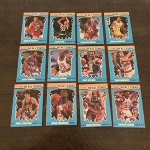 1990 Fleer Basketball komplett 12 Karten All-Stars Set Michael Jordan + 11 Addtl - Bild 1 von 6
