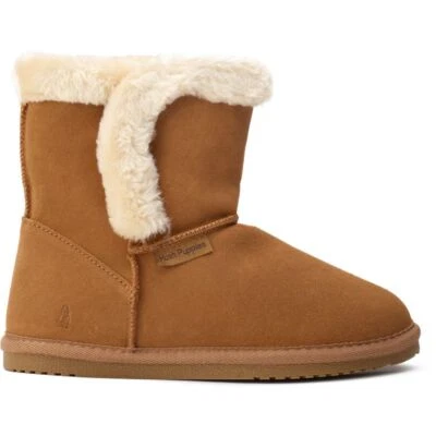 Hush Puppies Womens Ashleigh Lounge Wear Slippers Tan - Image 1 of 4