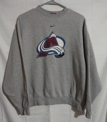 Vintage Nike 90s NHL Colorado Avalanche Logo Print Pullover Classic Sweatshirt Cover