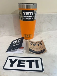 YETI Rambler 10 OZ Vaso King Crab Naranja Magslider Tapa Edición Limitada Nuevo - Imagen 1 de 6