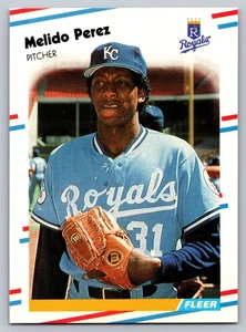 1988 Fleer #265 Melido Perez Kansas City Royals - Picture 1 of 2