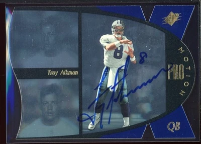 1997 SPx ProMotion Autographs Missing Serial No #3 Troy Aikman PR/100 - Image 1 of 2