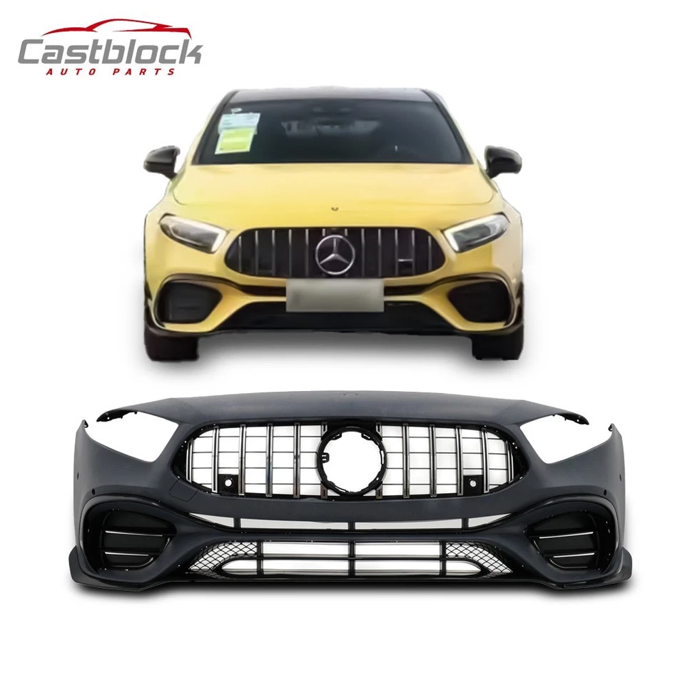 A45S Style Bumper For Mercedes-Benz A-Class W177 A200 A250 A300 Front Body kit - Image 1 of 4