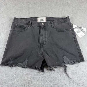 Urban Outfitters BDG Shorts Womens Size 34 Black Distressed Cutoff Denim NWT - Picture 1 of 5