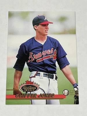 1993 Stadium Club Baseball #638 - Chipper Jones - Atlanta Braves - Image 1 of 2