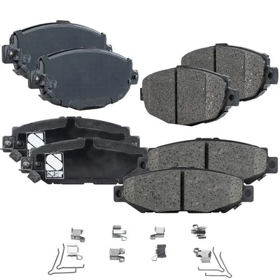 Front and Rear Ceramic Brake Pad Set For 1992-2000 Lexus SC400 1999-2000 SC300 - Image 1 of 4