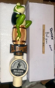 VHTF El Zapote Beer Frog Figural Tap Handle New in Box - Picture 1 of 4