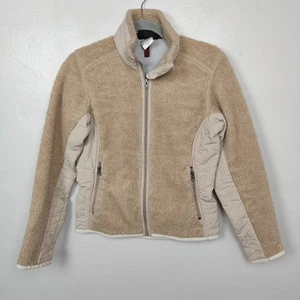 Patagonia Synchilla Retro-X Jacket Womens Small Natural Fleece Full Zip Outdoors - Picture 1 of 7