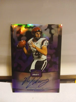 2012 Leaf Metal Draft Prismatic Purple Auto 4/25 Ryan Lindley #RL2  - Image 1 of 2