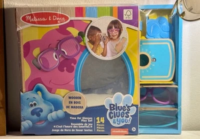 NUEVO Melissa & Doug Blue’s Clues & You! Juego de madera Time for Glasses (14 piezas) Foto 1 de 4