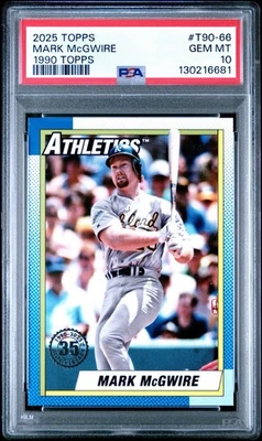 2025 Topps 1990 Mark McGwire #T90-66 PSA 10 Foto 1 de 3