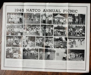 1945 World War II Richmond Indiana NATCO Annual Employee Picnic photo poster --- - Picture 1 of 1