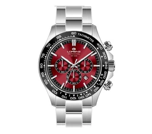 Lorenz Crono Professional – Orologio Uomo Acciaio Rosso (26175FF) - Imagen 1 de 3