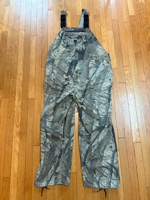 Men’s Liberty Realtree Woodland Camo Overalls  48 Regular Vintage Hunting Gear - Image 1 of 4