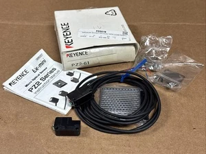 NEW LOT (2) Keyence PZ2-61 Be-Mini Micro Optical Sensor w/ Mounts FAST SHIPPING - Picture 1 of 11