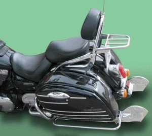 Portapacchi cromato per schienalino originale Kawasaki Vulcan1600ClassicTourer - Imagen 1 de 1
