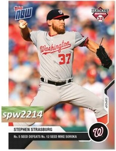 2020 Topps Now Bracket Bonanza Stephen Strasburg #BB1-21
