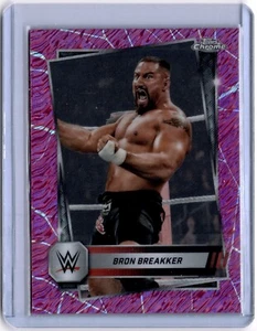 Bron Breakker 2025 Topps Chrome WWE Pink Shimmer Refractor #198 WWE Raw - Imagen 1 de 2