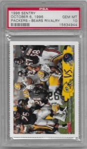 1996 PSA 10 GEM MINT, Sentry, Packers Bears Rivalry, October 6, 1996 - Picture 1 of 1