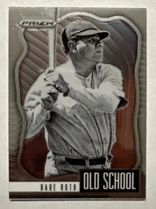 2021 Panini Prizm Babe Ruth Baseball Old School Card #OS-1 Yankees - Imagen 1 de 6