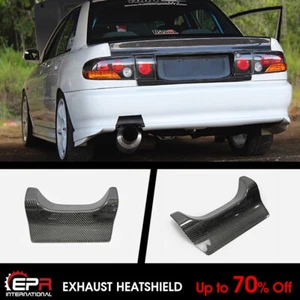 Borde de escudo térmico de escape trasero de carbono para 92-95 Lancer EVO 1 2 3 CE9A CD9A - Imagen 1 de 9