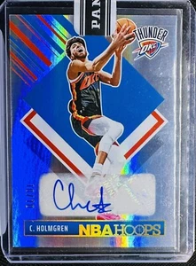 10/10 CHET HOLMGREN Tribute Auto 2024-25 NBA Hoops Premium Sealed SSP Thunder - Picture 1 of 2