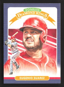 2020 Panini Donruss Baseball Eugenio Suarez Diamond Kings #4 Cincinnati