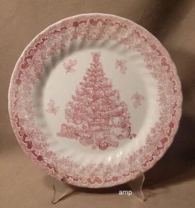 Queen's Seasons Greetings rot/rosa Speiseteller (10") NEU - Bild 1 von 2